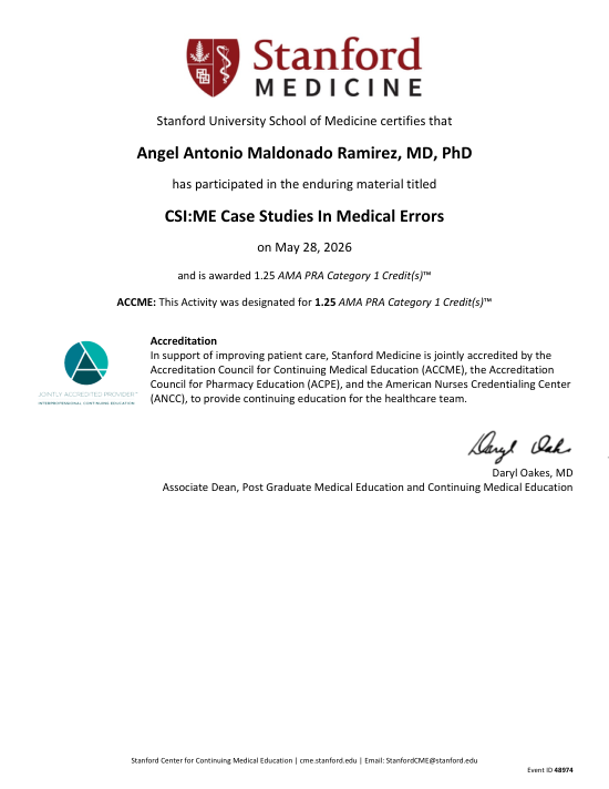 Constancia: CSI:ME Case Studies In Medical Errors